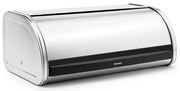 Кутия за хляб Brabantia Roll Top 646890, 16 л, 44.5х26 см, Лека и здрава конструкция, Инокс/Мат