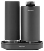 Комплект 2 бр дозатори Brabantia SinkStyle 1008504,  Подходящи за препарати за ръце и съдове, 200 мл, Минерализирано покритие, Тъмносив