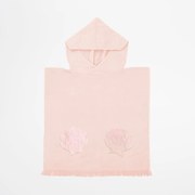 Розова бебешка плажна кърпа с качулка , 3-6 години Mermaid - Sunnylife