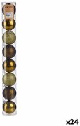 Christmas Balls Set Зелен Пластмаса (Ø 7 cm) (24 броя)