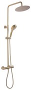 REA-P6602 - Душ комплект с термостатен смесител VINCENT, четкано златно покритие
