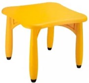 Детска маса квадрат жълта - 62 х 62 х 52 см