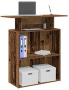 859058 vidaXL Приемно бюро, старо дърво, 100x40x104 см, инженерно дърво