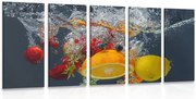картини от 5 части – Плодове във вода