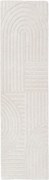 Ръчно изработена вълнена пътека в цвят слонова кост 60x230 cm Zen Garden – Flair Rugs