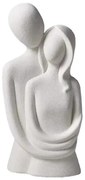 Бяла керамична настолна декорация 21 x 8,5 x 10 см