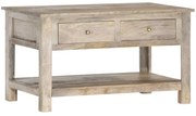 286383 vidaXL Маса за кафе, 82x52x47 см, мангово дърво масив