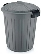 Irak Plastik - Пластмасов кош за отпадъци N-5 -73л. 45x52см. сив (CK-420)