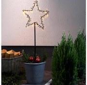 Eglo 411175 - LED външна коледна декорация SPIKY LED/3xAA IP44 звезда