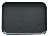 Horecano - Пластмасова табла за сервиране с неплъзгащо покритие черна 30x45,5x1см. JW-A1218P