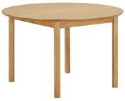 Кръгла сгъваема трапезна маса с допълнителна плоча от декор от дъб ø 120 cm Bundaberg – House Nordic