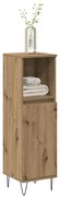 857209 vidaXL Шкаф за баня, дъб артизан, 30x30x100 см, инженерно дърво