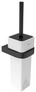 NIMCO NKC 30094K-90 - Четка за тоалетна със стенен монтаж NIKAU бял/матов черен