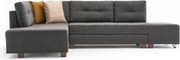 Тъмносив ъглов разтегателен диван (ляв ъгъл) Manama - Balcab Home