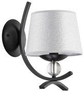 Аплик SMITH 1xE14/10W/230V черен/сребрист