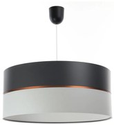 Висящ полилей GLAM HOME 1xE27/60W/230V ⌀ 40см черен/сив