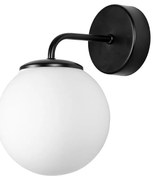 Аплик РИО, черен/бял, 1xE27