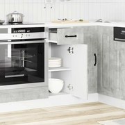 853461 vidaXL Кухненски шкаф, "Kalmar", бетонно сив, инженерно дърво
