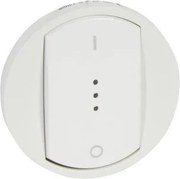 Legrand Лицев панел за двуполюсен ключ, с индикация, цвят бял Celiane - 068023