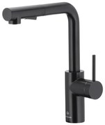 KFA Armatura 6623-110-81 - Кран за мивка с издърпваща се пръскачка DUERO BASIC матов черен