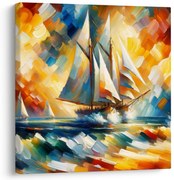 Картина на платно – Цветно морско плаване