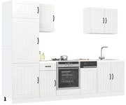 3314773 vidaXL Комплект кухненски шкафове от 7 части Lucca, инженерно дърво