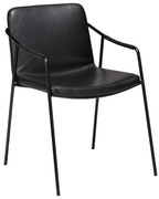 Стол за хранене от черна изкуствена кожа Boto - DAN-FORM Denmark