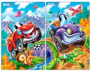 Larsen - Пъзел: Серия "Весели колички" – 12 части, среден