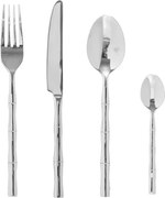 Комплект прибори Secret de Gourmet Bambou, Инокс, 24 части