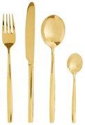 Прибори за хранене 16 бр. от неръждаема стомана в златисто Avie – Premier Housewares