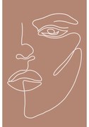 Постер 29x41 cm Woman Face – Veronika Boulová