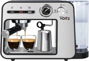 Втора ръка: Еспресо машина Oliver Voltz OV51171H, 1450W, 15 bar, 1L, Подгряване на чаши, Авт. изключване, Инокс/черен