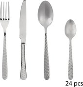 Комплект прибори Secret de Gourmet Flora, Инокс, 24 части