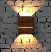 Immax 08523L - LED външно стенно осветително тяло LUXLINE 6W/230V 3000K IP54 цвят орех