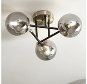 Brilagi - Прикрепен полилей MALIVA 3xE14/15W/230V матов хром/димчато