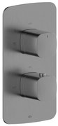 KFA Armatura 5759-001-61 - Термостатен душ смесител за вграден монтаж MALAGA, матово сив