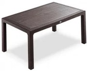 Градинска маса Classi Rattan 90 х 150 - Кафява