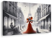 Картина на платно – Парижка улица с цигуларка