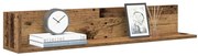 860047 vidaXL Стенни рафтове 2 бр старо дърво 100x16,5x16,5см инженерно дърво