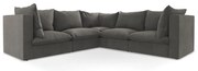 Тъмносив ъглов диван Manao – Makamii