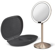 Козметично огледало със светлина/увеличително (10x) ø 12 cm Travel – simplehuman