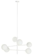 Полилей DKD Home Decor 96 x 73 x 50 cm Кристал Метал Бял 50 W