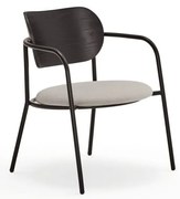 Черно-сив трапезен стол в декор от пепел Eclipse - Teulat