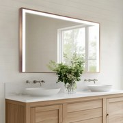 LED огледало в рамка за баня M2