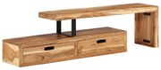351780 vidaXL ТВ шкаф (118-200) x 30 x 40 см, масивна акация