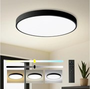 Brilagi - Димируемо LED осветително тяло POOL SMART LED/100W/230V Ø 80 cm Wi-Fi Tuya черно + дистанционно