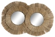 Стенно огледало DKD Home Decor Кристал Юта (117 x 6 x 77 cm)