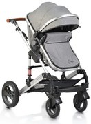 Комбинирана детска количка Gala MONI - тъмно сива