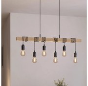 Eglo 55242 - Пендел TOWNSHEND 6xE27/60W/230V