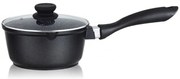 Касерола с капак ZEPHYR ZP 4321 M16, 1.3 литра, 16х8 см, Покритие Granite, Индукция, Черен